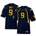 Men's West Virginia Mountaineers NCAA #9 Adam Jones Navy Authentic Nike Retro Stitched College Football Jersey GQ15I75AM